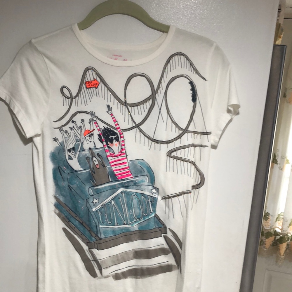 Crewcuts kids white shirt size 14